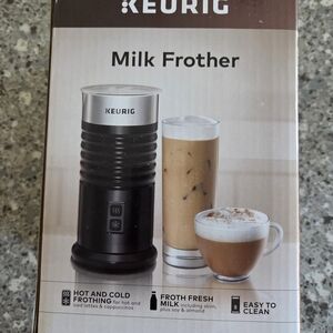 Keurig Milk Frother Black and Silver